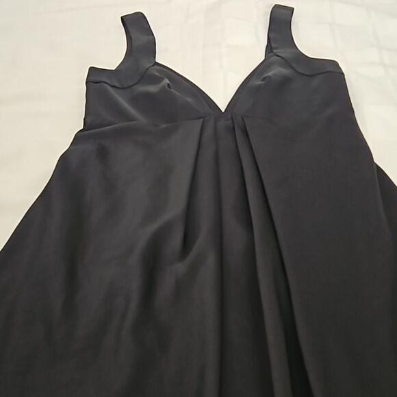 Calvin Klein Maternity Robe Slip-On Midi Dress With Low Back Black 6 - Picture 15 of 16